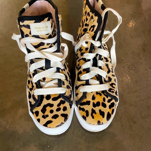 kate spade Shoes - Kate Spade x Keds New York Kickstart Hi Leopard Calf Hair Sneaker High Tops